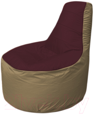 Бескаркасное кресло Flagman Трон Т1.1-0121 (бордовый/темно-бежевый)