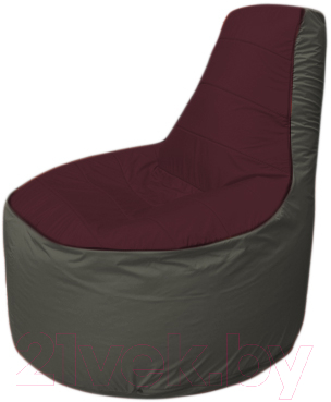 Бескаркасное кресло Flagman Трон Т1.1-0123 (бордовый/темно-серый)