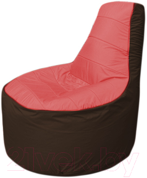 Бескаркасное кресло Flagman Трон Т1.1-0219 (красный/коричневый)