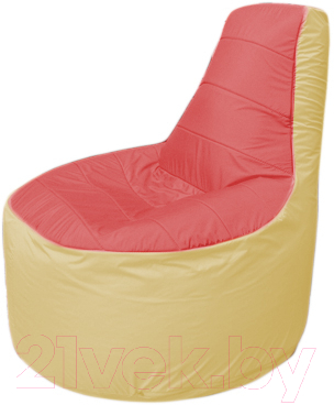 Бескаркасное кресло Flagman Трон Т1.1-0220 (красный/бежевый)