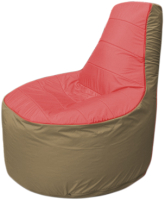 Бескаркасное кресло Flagman Трон Т1.1-0221 (красный/темно-бежевый) - 