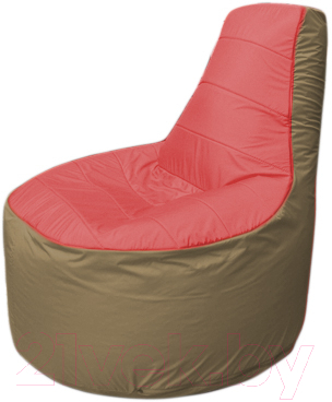 Бескаркасное кресло Flagman Трон Т1.1-0221 (красный/темно-бежевый)