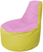 Бескаркасное кресло Flagman Трон Т1.1-0306 (розовый/желтый) - 