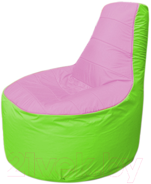 Бескаркасное кресло Flagman Трон Т1.1-0307 (розовый/салатовый)