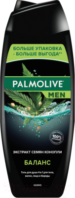 

Гель для душа Palmolive, Men Баланс 4в1 для тела, волос, лица и бороды