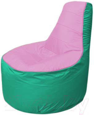 Бескаркасное кресло Flagman Трон Т1.1-0312 (розовый/бирюзовый)