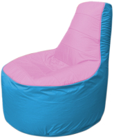 Бескаркасное кресло Flagman Трон Т1.1-0313 (розовый/голубой) - 