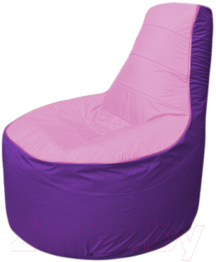 Бескаркасное кресло Flagman Трон Т1.1-0318 (розовый/фиолетовый)