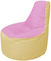 Бескаркасное кресло Flagman Трон Т1.1-0320 (розовый/бежевый) - 