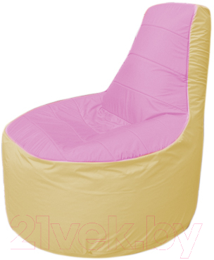 Бескаркасное кресло Flagman Трон Т1.1-0320 (розовый/бежевый)