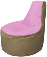 Бескаркасное кресло Flagman Трон Т1.1-0321 (розовый/темно-бежевый) - 