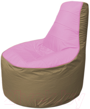 Бескаркасное кресло Flagman Трон Т1.1-0321 (розовый/темно-бежевый)