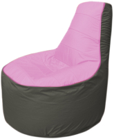 Бескаркасное кресло Flagman Трон Т1.1-0323 (розовый/темно-серый) - 