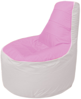Бескаркасное кресло Flagman Трон Т1.1-0325 (розовый/белый) - 