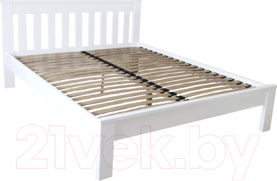 Двуспальная кровать BAMA Флоренция (160x200, белый)