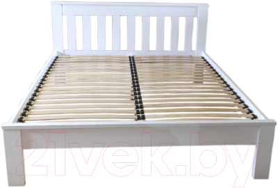 Двуспальная кровать BAMA Флоренция (160x200, белый)