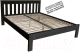 Полуторная кровать BAMA Флоренция (120x200, черный) - 