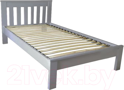 Односпальная кровать BAMA Флоренция 90x200 (серый)