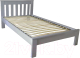 Односпальная кровать BAMA Флоренция 90x200 (серый) - 