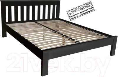 Односпальная кровать BAMA Флоренция 90x200 (черный)