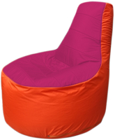 Бескаркасное кресло Flagman Трон Т1.1-0405 (фуксия/оранжевый) - 