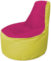 Бескаркасное кресло Flagman Трон Т1.1-0406 (фуксия/желтый) - 