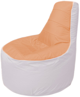 Бескаркасное кресло Flagman Трон Т1.1-0525 (оранжевый/белый) - 