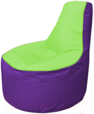 Бескаркасное кресло Flagman Трон Т1.1-0718 (салатовый/фиолетовый)