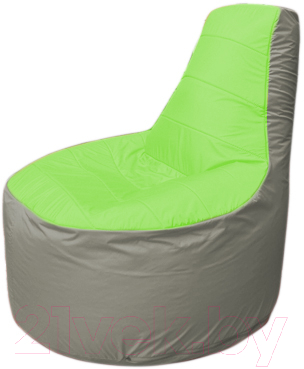 Бескаркасное кресло Flagman Трон Т1.1-0722 (салатовый/серый)