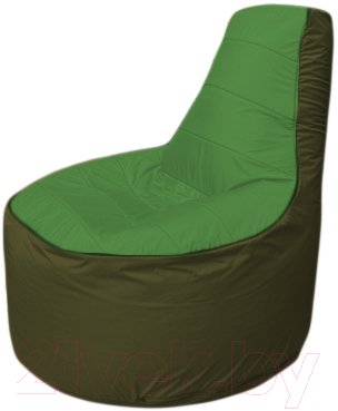Бескаркасное кресло Flagman Трон Т1.1-0811 (зеленый/темно-оливковый)