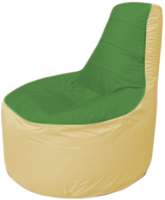 Бескаркасное кресло Flagman Трон Т1.1-0820 (зеленый/бежевый) - 