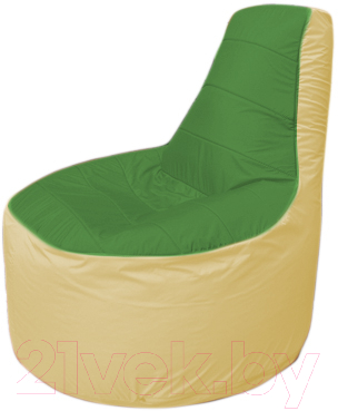 Бескаркасное кресло Flagman Трон Т1.1-0820 (зеленый/бежевый)