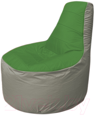 Бескаркасное кресло Flagman Трон Т1.1-0822 (зеленый/серый)