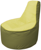 Бескаркасное кресло Flagman Трон Т1.1-0610 (желтый/оливковый) - 