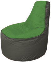 Бескаркасное кресло Flagman Трон Т1.1-0823 (зеленый/темно-серый) - 