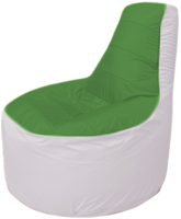 Бескаркасное кресло Flagman Трон Т1.1-0825 (зеленый/белый) - 