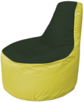 Бескаркасное кресло Flagman Трон Т1.1-0906 (темно-зеленый/желтый) - 