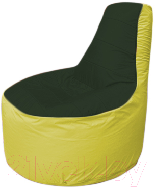 Бескаркасное кресло Flagman Трон Т1.1-0906 (темно-зеленый/желтый)