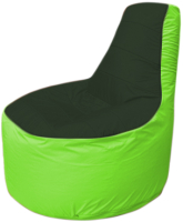 Бескаркасное кресло Flagman Трон Т1.1-0907 (темно-зеленый/салатовый) - 