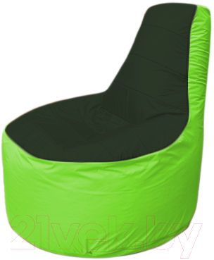 Бескаркасное кресло Flagman Трон Т1.1-0907 (темно-зеленый/салатовый)