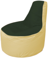 Бескаркасное кресло Flagman Трон Т1.1-0920 (темно-зеленый/бежевый) - 