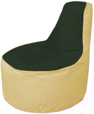 Бескаркасное кресло Flagman Трон Т1.1-0920 (темно-зеленый/бежевый)