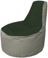 Бескаркасное кресло Flagman Трон Т1.1-0922 (темно-зеленый/серый) - 