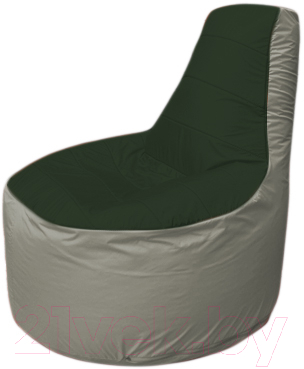 Бескаркасное кресло Flagman Трон Т1.1-0922 (темно-зеленый/серый)