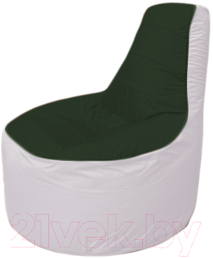 Бескаркасное кресло Flagman Трон Т1.1-0925 (темно-зеленый/белый)