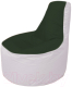 Бескаркасное кресло Flagman Трон Т1.1-0925 (темно-зеленый/белый) - 