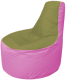 Бескаркасное кресло Flagman Трон Т1.1-1003 (оливковый/розовый) - 
