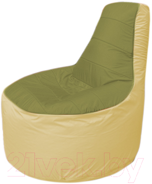 Бескаркасное кресло Flagman Трон Т1.1-1020 (оливковый/бежевый)