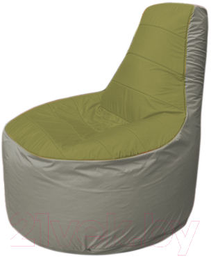 Бескаркасное кресло Flagman Трон Т1.1-1022 (оливковый/серый)