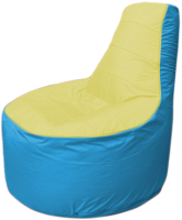 Бескаркасное кресло Flagman Трон Т1.1-0613 (желтый/голубой) - 